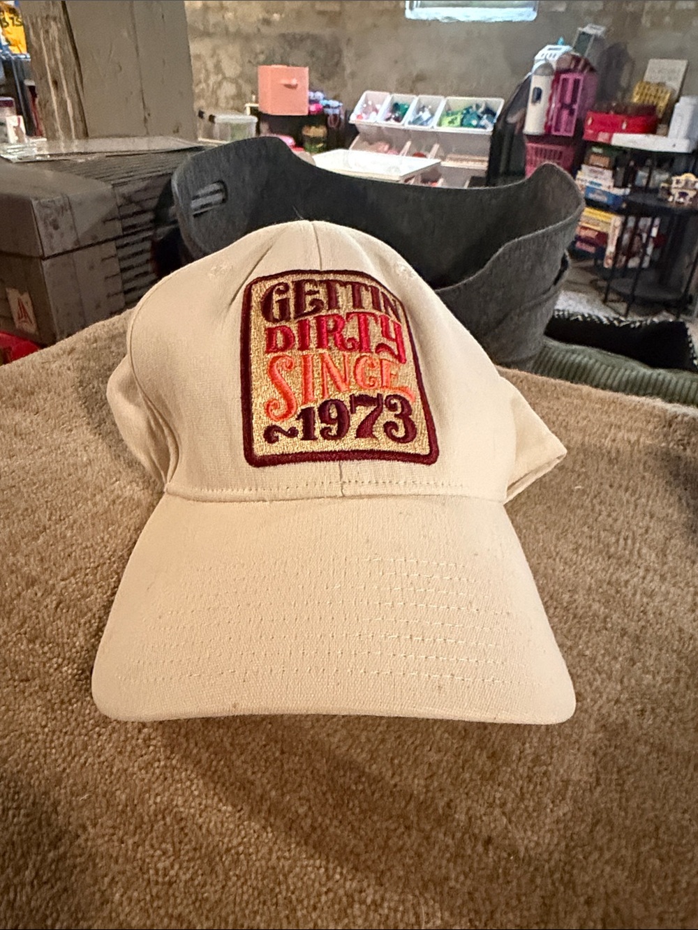 Patagonia Cream 'Gettin Dirty Since 1973' Embroidered Hat